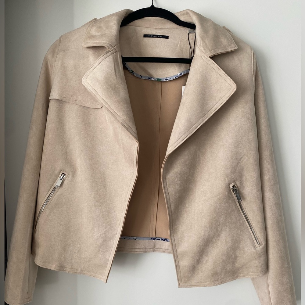 Tahari tan jacket